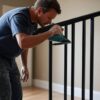 Repeindre un garde-corps intérieur en fer
